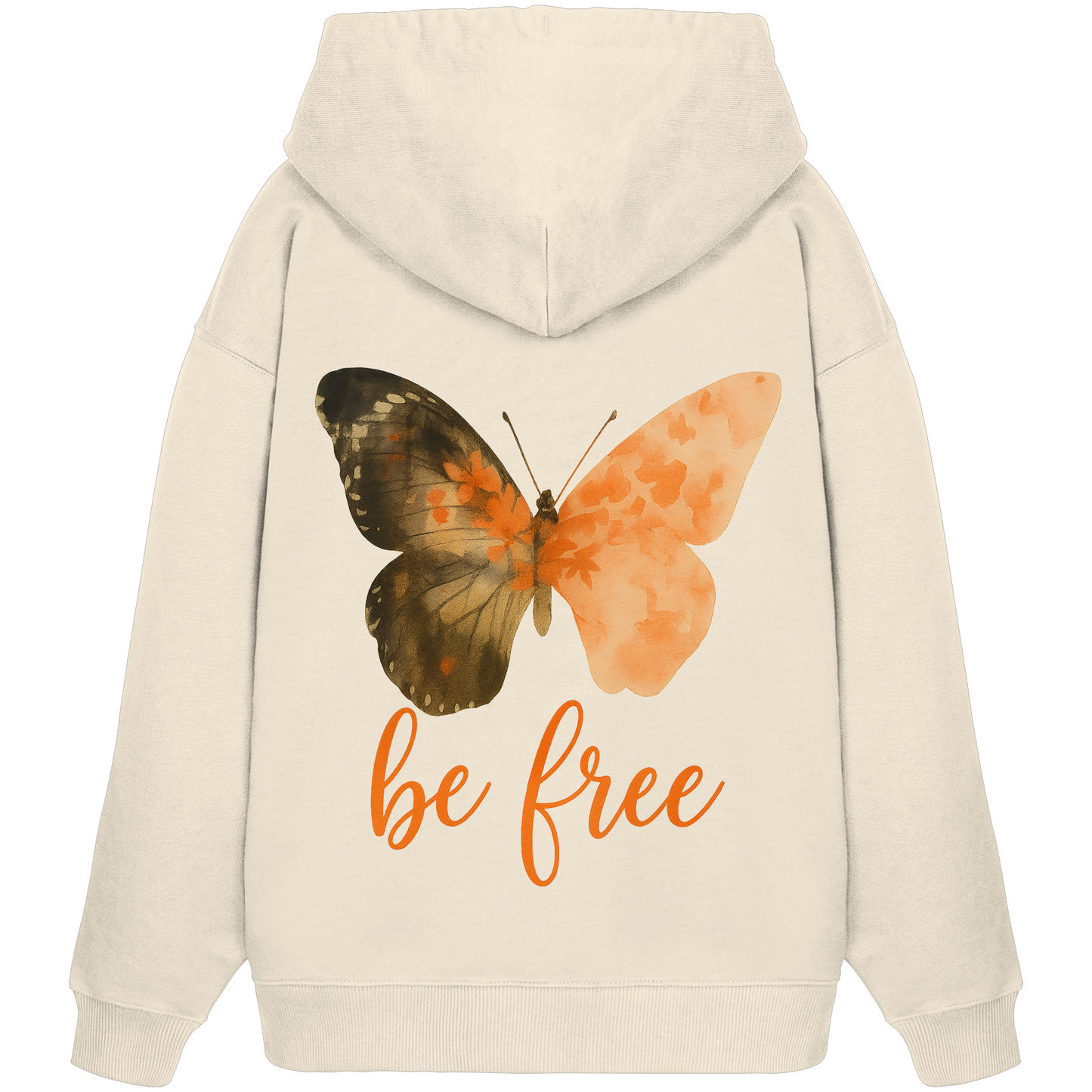 be free Butterfly - Organic Oversize Hoodie
