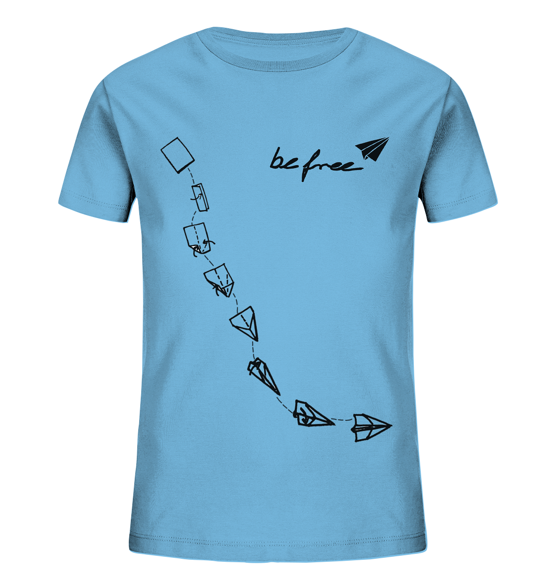 be free Bastelflieger Blackprint - Kids Organic Shirt