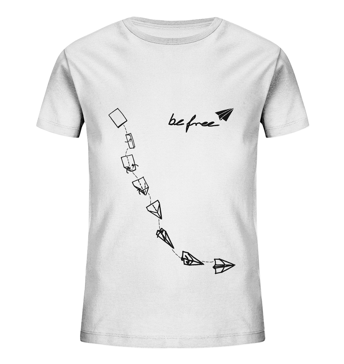 be free Bastelflieger Blackprint - Kids Organic Shirt