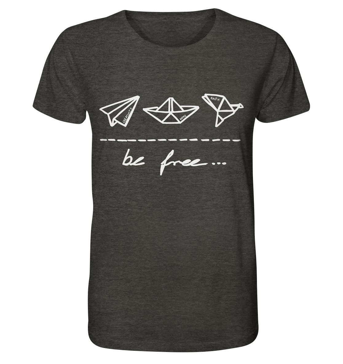 be free classic Shirt - Organic Shirt (meliert)