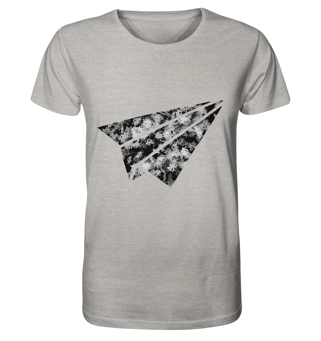 Flieger Shirt - Organic Shirt (meliert)