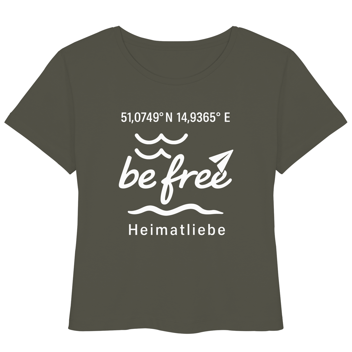 be free X BERZI White - Womens Organic Lightweight T-Shirt