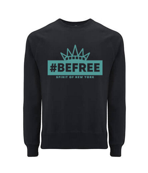be free – Unisex Sweatshirt “Spirit of New York” schwarz