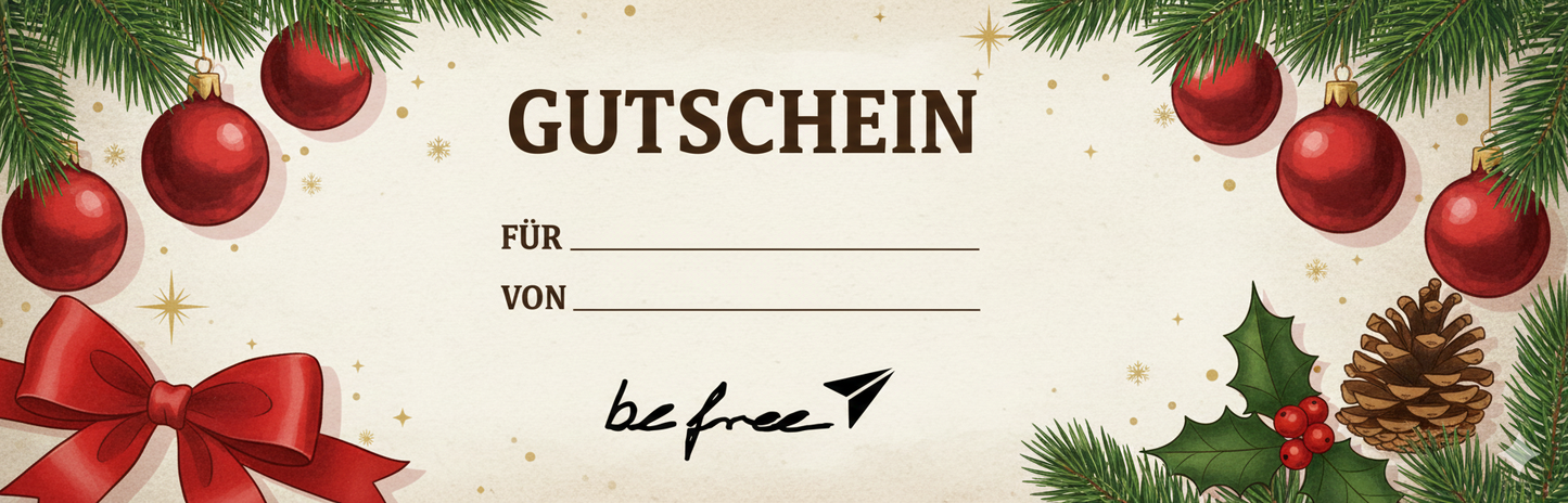 be free XMAS Geschenkkarte