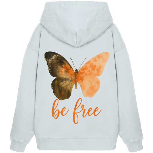 be free Butterfly  - Organic Oversize Hoodie