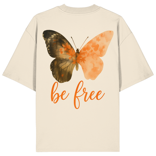 be free Butterfly  - Organic Oversize Shirt