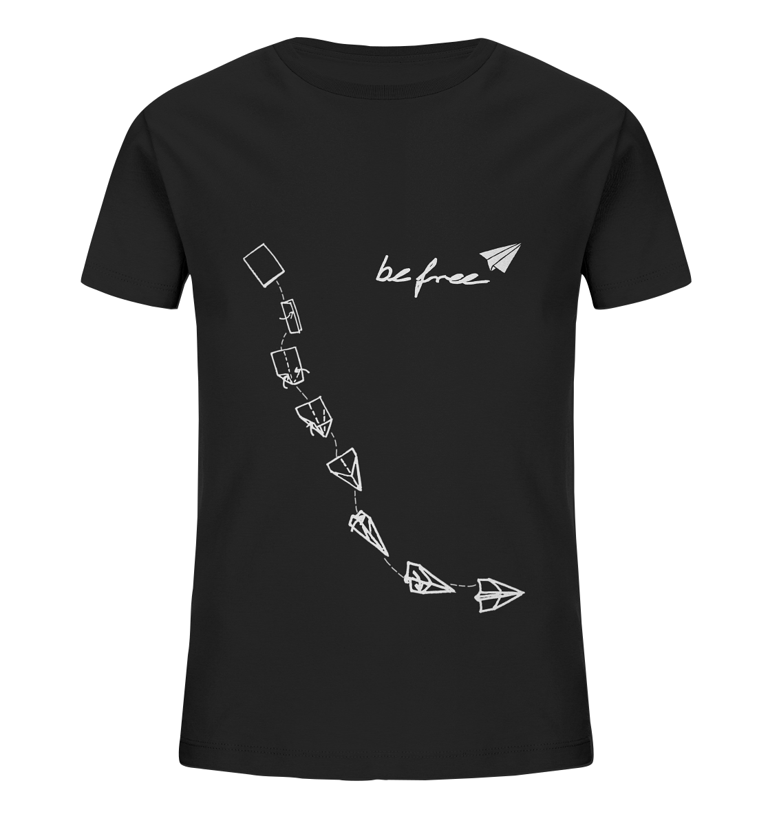 be free Bastelflieger weißPrint - Kids Organic Shirt