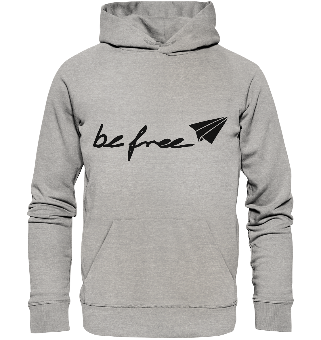 be free Logo Hoodie heather col. - Organic Basic Hoodie