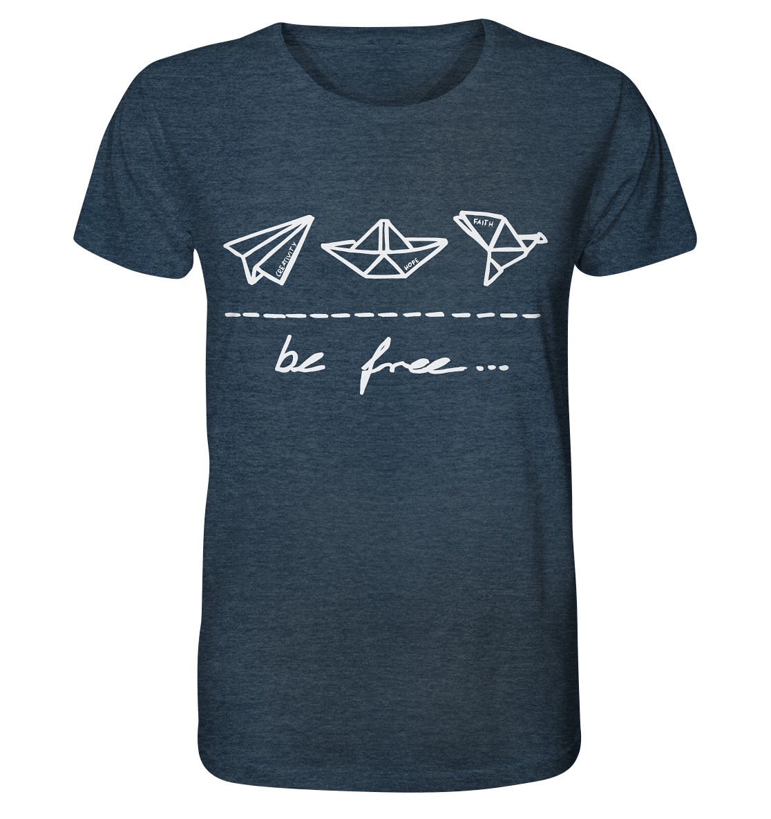 be free classic Shirt - Organic Shirt (meliert)