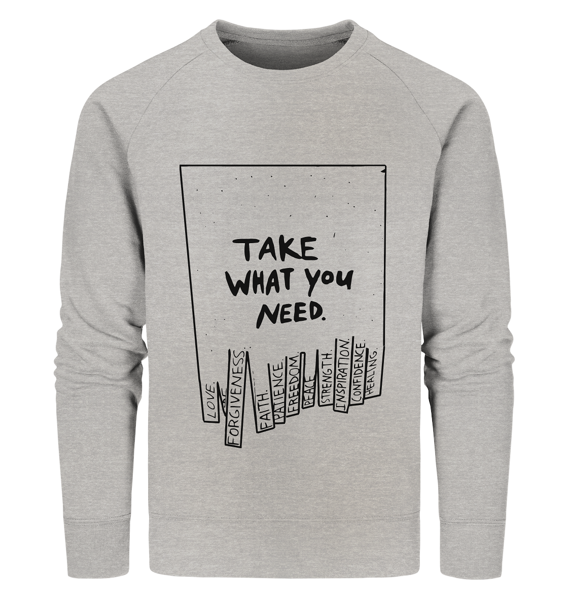 TWYN BlackPrint Sweatshirt - Organic Sweatshirt