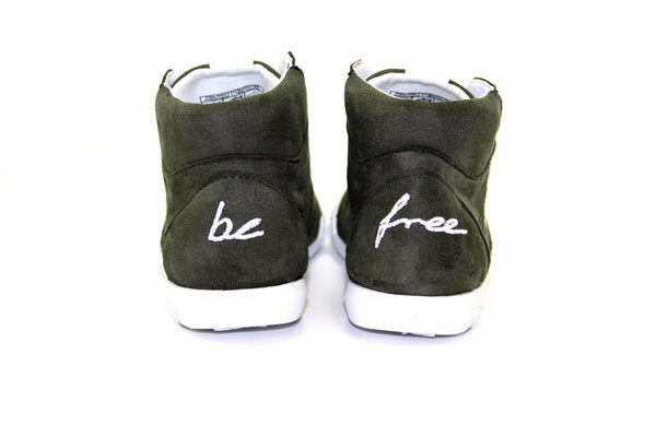 be free – Sneaker High-Cut olive