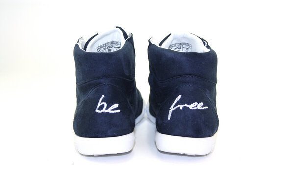 be free – Sneaker High-Cut navy