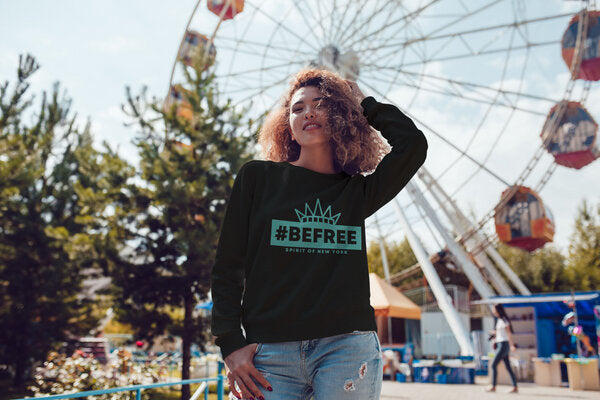 be free – Unisex Sweatshirt “Spirit of New York” schwarz