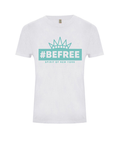be free – Unisex Shirt “Spirit of New York” weiß