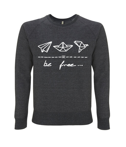 be free CLASSIC – Unisex Sweatshirt meliert